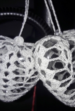 Crochet Christmas hearts - My work