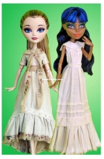 Requiem Art Designs - Antique Tea Gowns Petite Slimline Doll Pattern