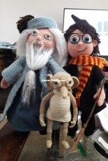 Short~One Designs_Kristi Shelton_Harry Potter, Dumbledore & Dobby Large Set