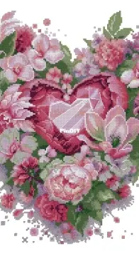 Magic Needle 70-15 Blooming heart XSD
