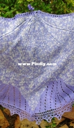 Wild Bloom Lace Shawl by Juliana Yeo-Free