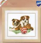 Vervaco PN-0145618 Bulldog Puppies XSD