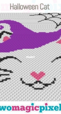 Two Magic Pixels - Halloween Cat