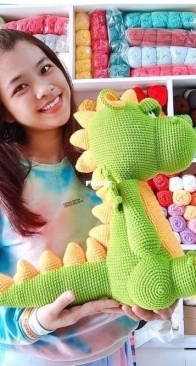 Crochet HaNguyen - Hakiwi - Ha Thu Nguyen - Big Size Dinosaur - English, Dutch