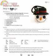Bowtykes - Briana Olsen - Snowman basket