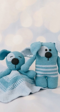 Elle Yarns - Tanja Alldred – 7846 Puppy Cuddle Buddie – Toy & Cuddle Blanket – Free
