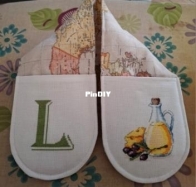 Double oven glove/Guanto forno doppio
