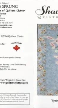 Quilters Clutter - Shauna Case - Spring Has Sprung -  QC03