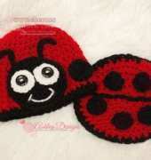 Ladybug Baby Tushy Cover Set by Ashley Designs
