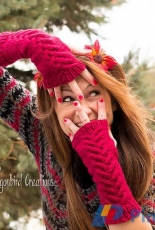 Across The Street Fingerless Mitts by Shawn Torres/Dragonbird Creations-Free