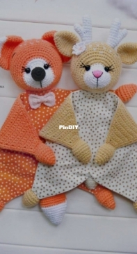 Sophie and Co - AVokhmina Patterns - Anastasia Vohmina - Anastasiya Vokhmina - Cotton Baby Comforter - Series 4 - Russian
