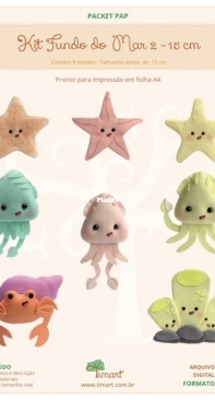 Timart - Fatima Barbosa - Kit Seabed 2 - Kit Fundo do Mar 2 - Portuguese