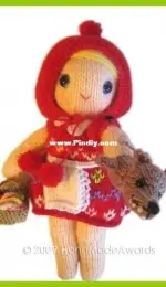HandMadeAwards - Little Red Ridding Hood with Wolf Puppet