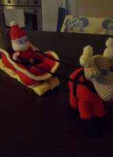 Babbo natale con renna