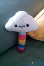 Baby rattles: the cloud and the sun