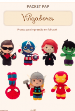 Timart - Packet Pap - Vingadores - Felt - Portuguese