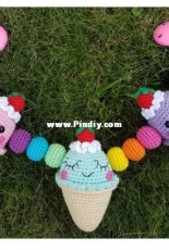 Super Cute Design - Jennifer Santos - Ice cream Stroller Mobile
