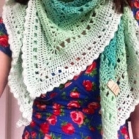 Gek op Haken - Trendy met Wol - Wolgelukjes - Linda Daas - Spring shawl - Voorjaarssjaal - Dutch