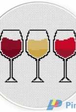 Daily Cross Stitch - Colors of Wine