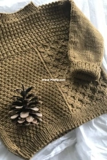 Pomme de pin sweater adult by Anne B Hanssen