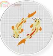 Daily Cross Stitch - Koi Fish