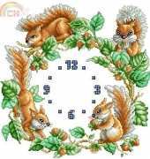 Reloj Ardillas / Squirrels Clock from Creaciones Artime Relojes 5 PCS