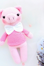 Natalie Zakharova - Gentleman Pig amigurumi - Free