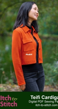 Itch to Stitch - Teifi Cardigan - Sizes 00-40