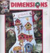 Dimensions 8637 - Seasonal Birdhouse Stocking