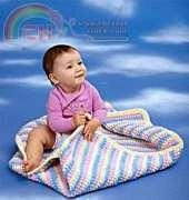 Lion Brand - Jiffy - Puff Stitch Baby Afghan Crochet