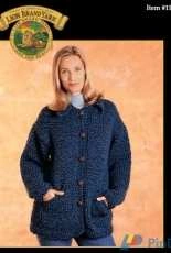 Lion Brand Yarn Nº 1198A - Knit sweater jacket - Free