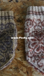 Golden Heart mittens by Vaid Design  - English, Norwegian - Free