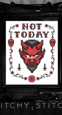 Witchy Stitcher - Not Today Satan PCS + XSD