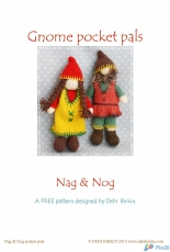 Gnome Pocket Pals-Nag & Nog by Debi Birkin-Free