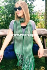 Frog Shmog Patterns - Ellen Aria - Tuck No Tails Stripy Scarf