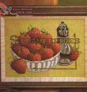 Strawberries from Leisure Arts Kitchen Stitchin 157