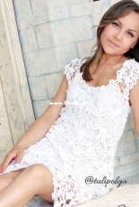 Tulipolga - Olga Zakharchenko - White Flowers Dress - Russian - Free