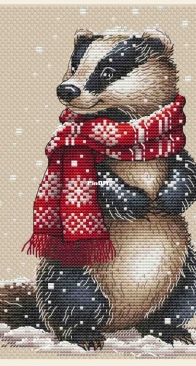 SAstitch - Badger by Svetlana Sichkar