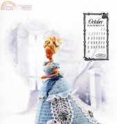 Annies Calendar Bed Doll Society - Victorian Lady Centennial - Miss October 1993