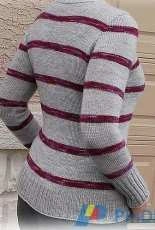 Continuing Top Down Sweater by Natalie V - Natalie Volyanyuk - Knitn Rain Designs - Free