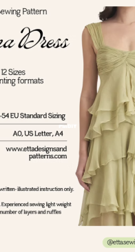 Etta Patterns - Diana Dress - Sizes 32-45