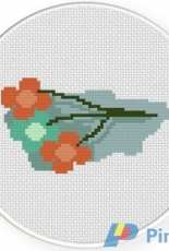 Daily Cross Stitch -  3 Flowers