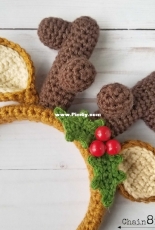 Chain 8 Designs - Jennifer Lynn - Festive Reindeer Headband - Free