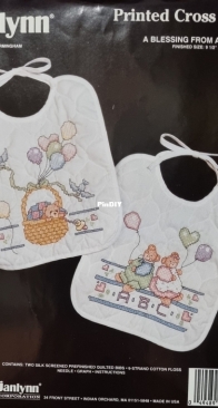 Janlynn 149-09 - A Blessing From Above Bibs - Stamped