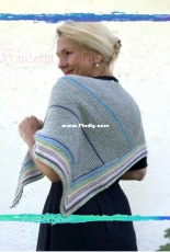 ColorFrame Shawl by Hinterm Stein-English,German