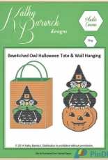 Bewitched Owl Halloween Tote & Wall Hanging by Kathy Barwick