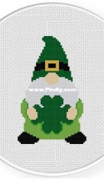Daily Cross Stitch - St. Paddy’s Gnome