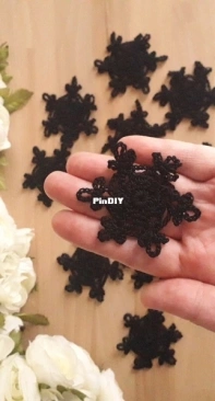 Black Crochet Appliques