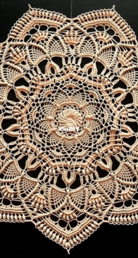 Galyna Borysova - Галина Борисова - Constance Doily - Салфетка Констанция - English and Russian