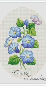 Blue Flower by Tamriko Lamaridze